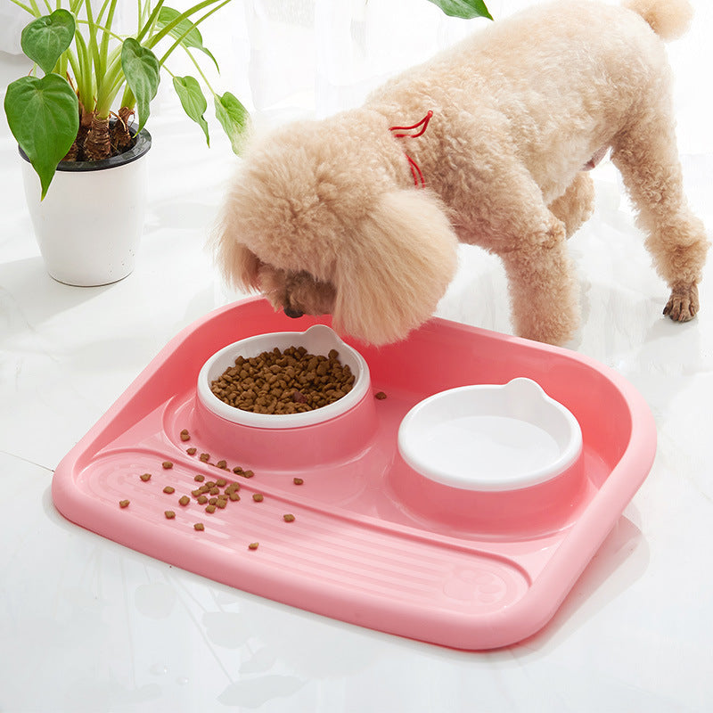 Creative Eco-Friendly Non-Slip Double Pet Bowl