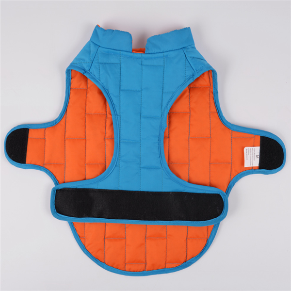 Two-Tone Checkered Dog Jacket and Cotton Coat