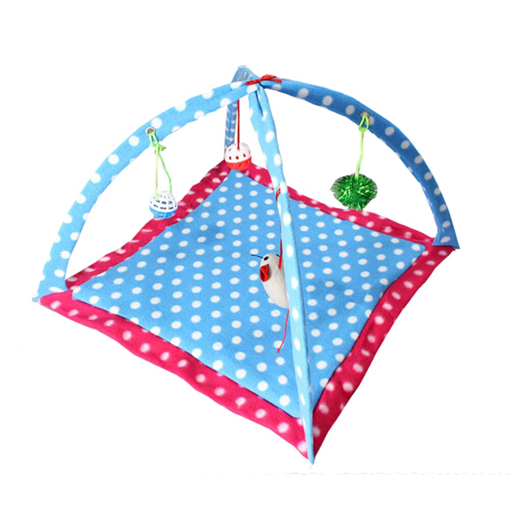 Folding Cat Tent and Hammock Play Mat for Cats