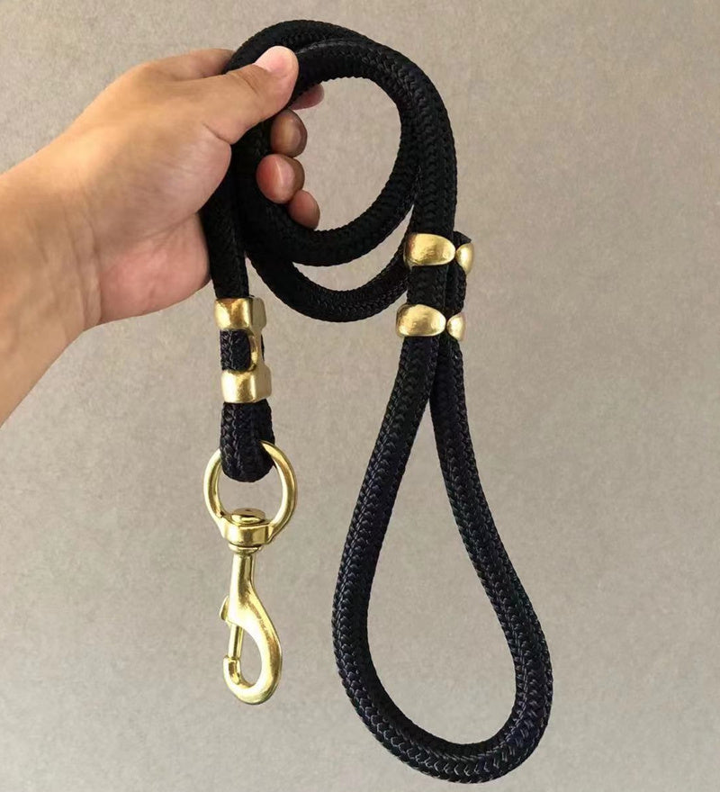 Durable Nylon Large Dog Walking Leash - Sturdy Design