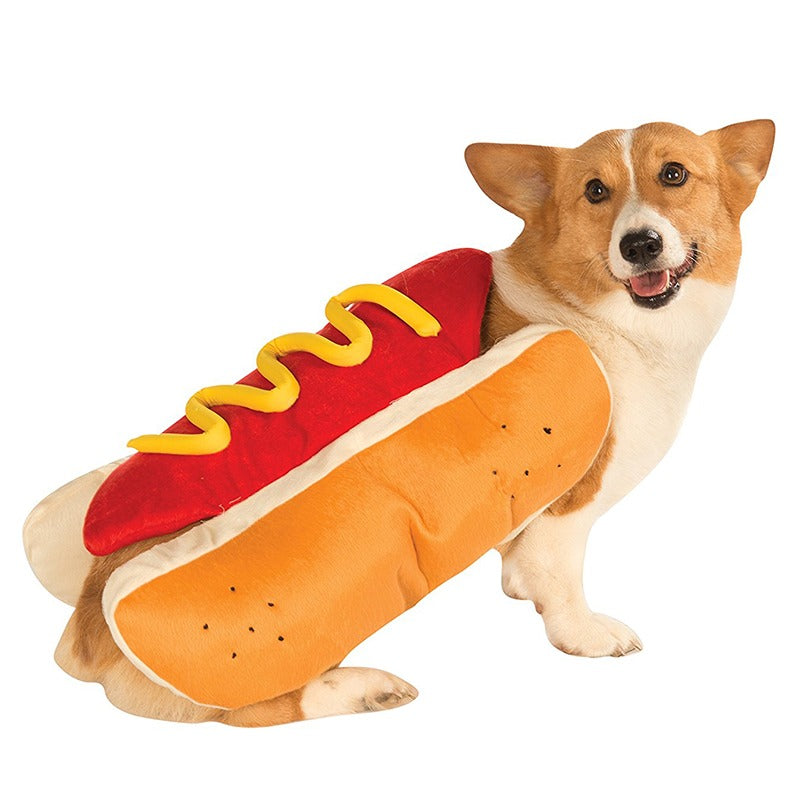 Hot Dog Costume for Dogs & Cats