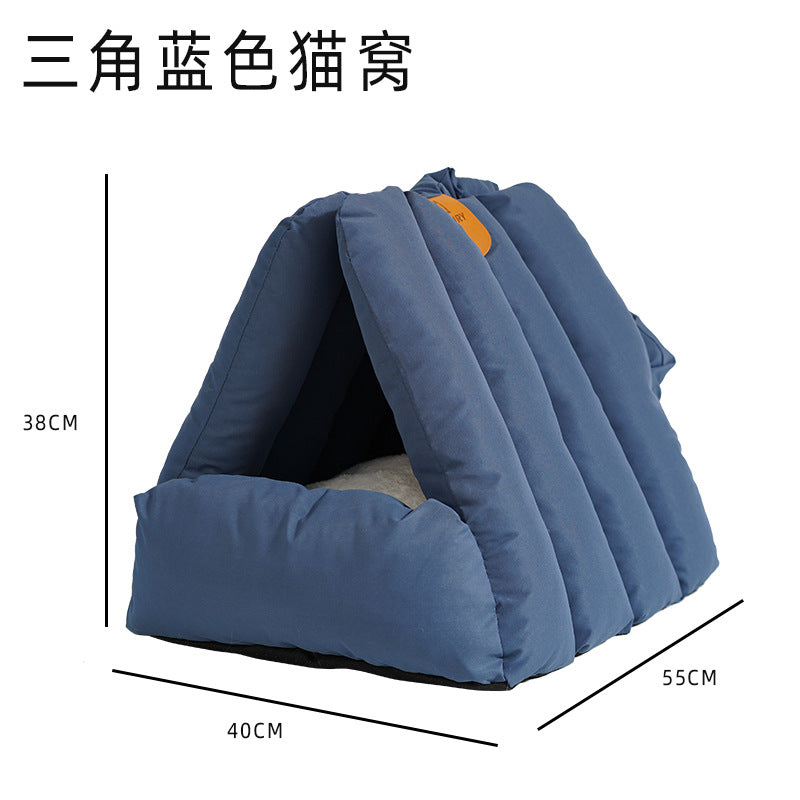 Minimalist Arch-Shaped Cat Bed for Pets (Warm & Cozy)