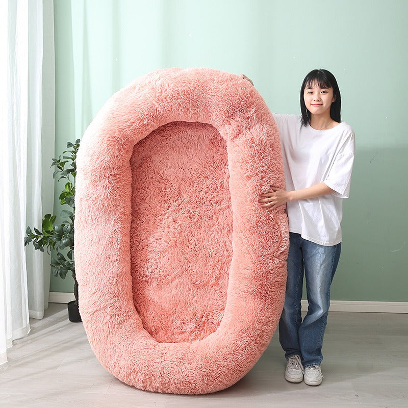 Plush Winter Warm Large Pet Bed