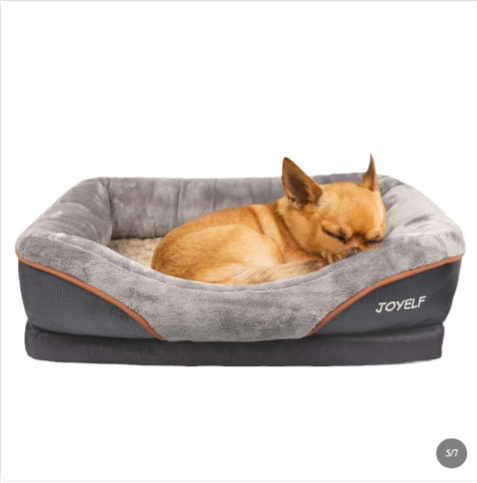 Dog Kennel Two-Color Sofa Bed - Winter Warm