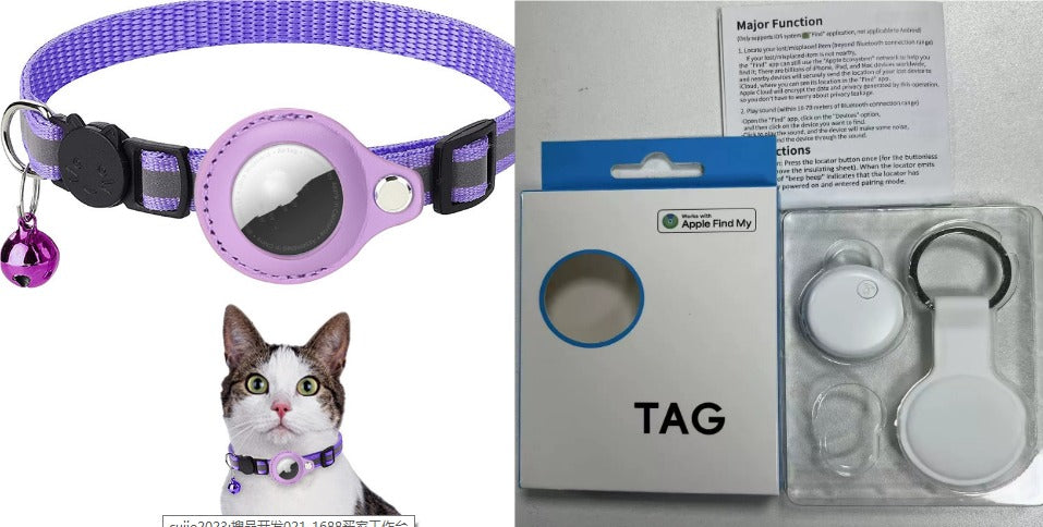 Reflective Waterproof Airtag Pet Collar
