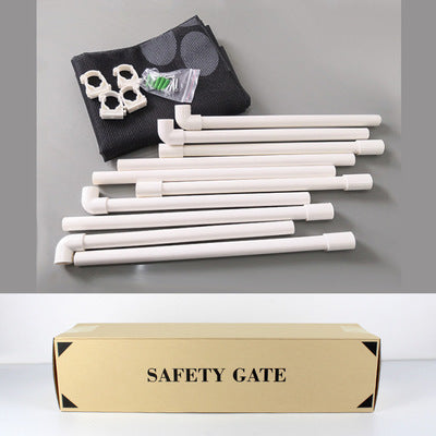 Pet Safety Fence and Isolation Net with Paw Print Design