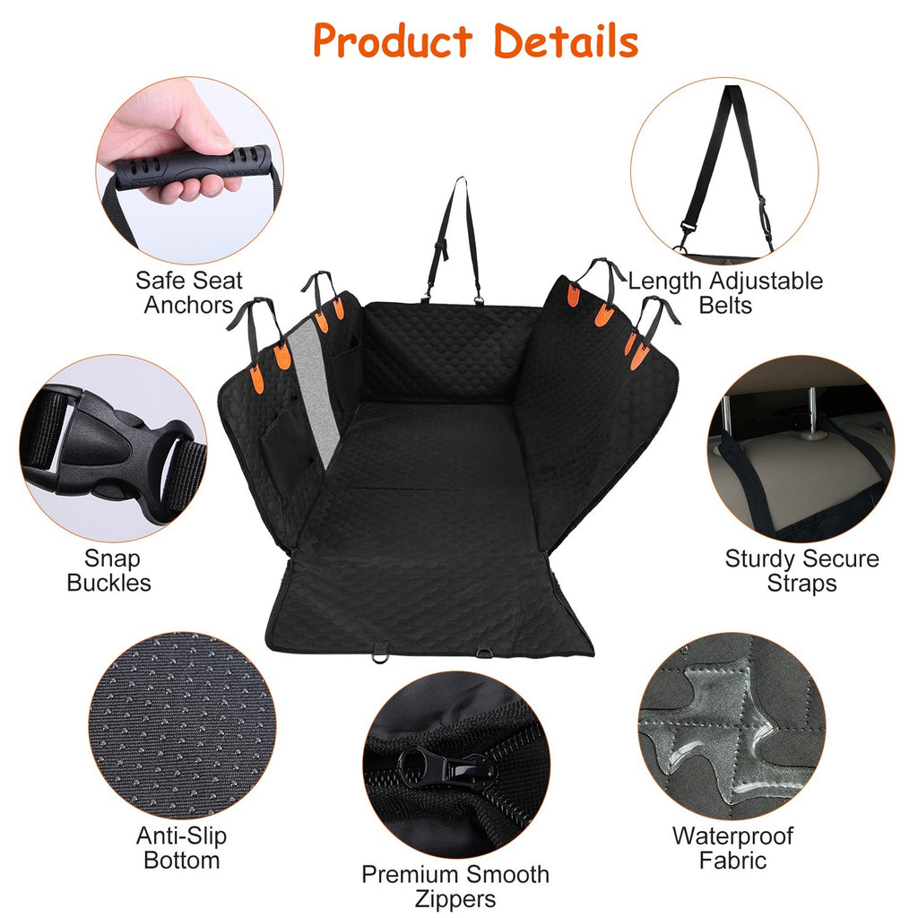 Waterproof Dog Car Back Seat Cover