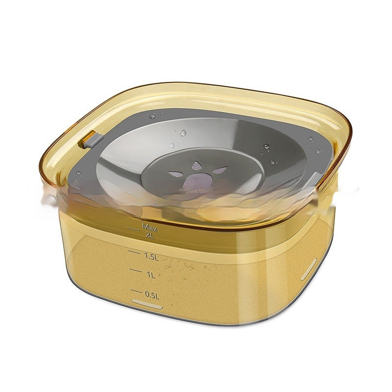 Spill-Proof Slow-Feed Pet Water Bowl (2L & 4L)