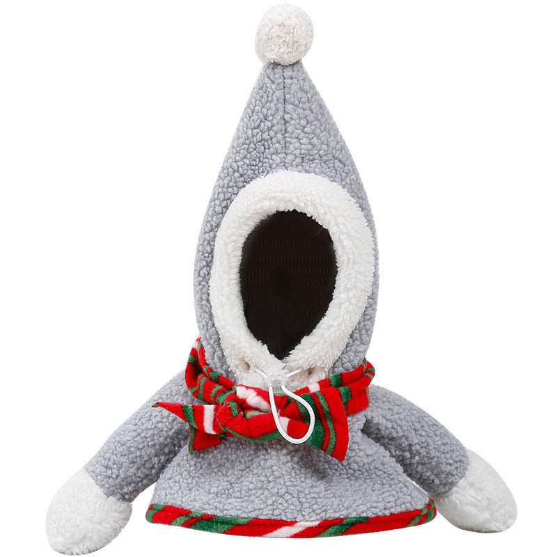 Cute and Funny Pet Christmas Headwear to Keep Warm