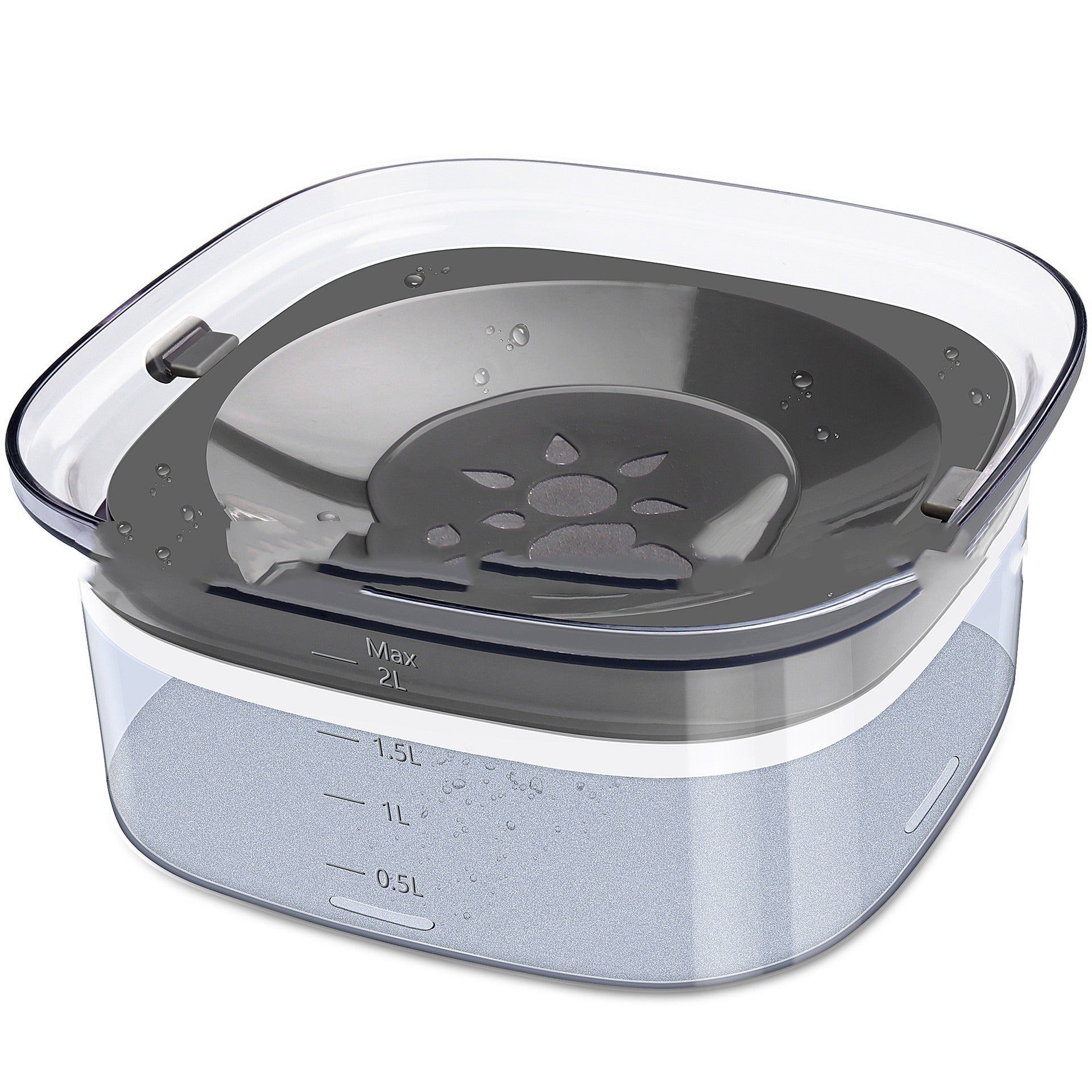 Spill-Proof Slow-Feed Pet Water Bowl (2L & 4L)