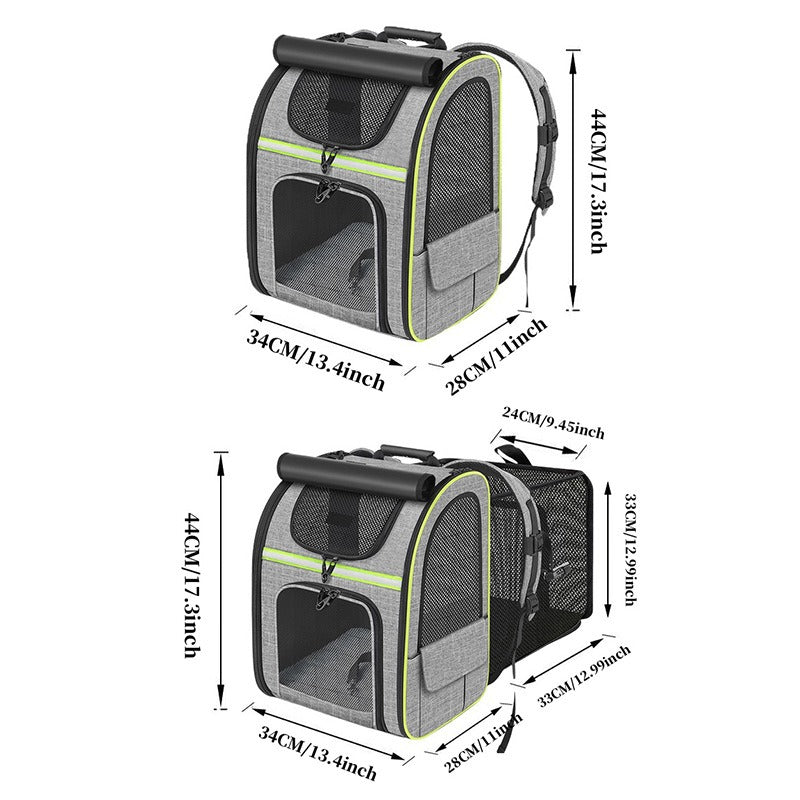 Portable Cat Backpack Pet Diaper Bag
