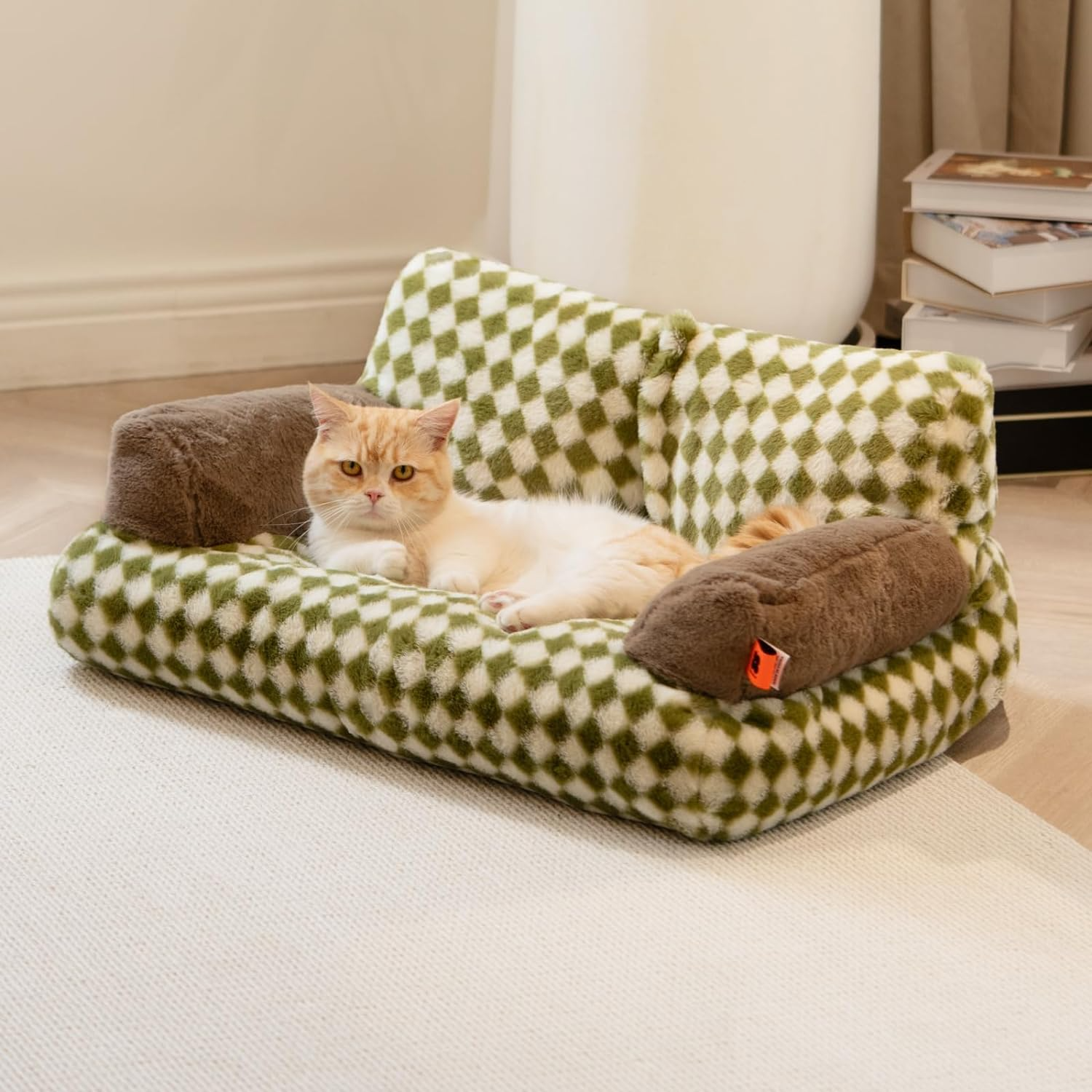 Fluffy Cat Couch Washable Pet Couch Bed For Cats And Small Dogs Up To Non-Slip Dog Beds