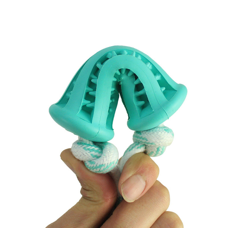 Durable Rubber Dog Toy for Training and Chewing