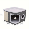 Pet Double-layer Foldable Cat Nest Villa