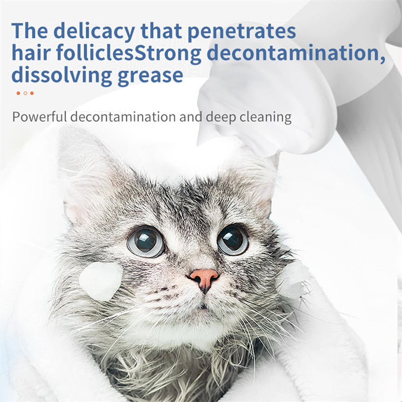 Automatic Foaming Pet Bath Brush with Soap Dispenser