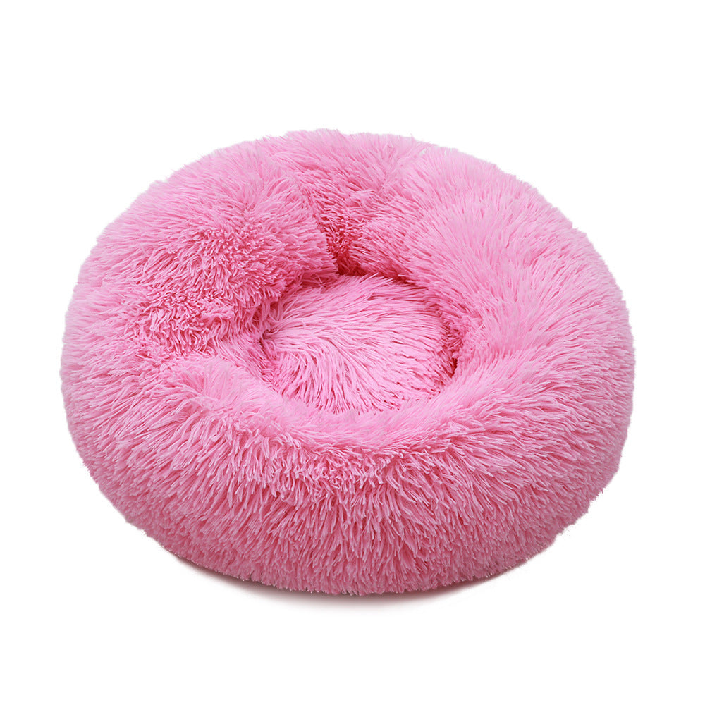 Soft Plush Round Washable Cushion for Pets