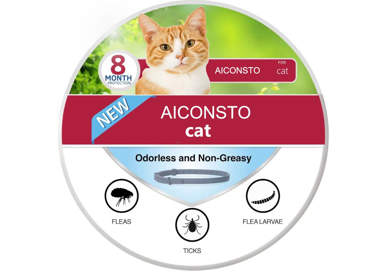 Pet Insect Repellent Collar for Cats & Dogs