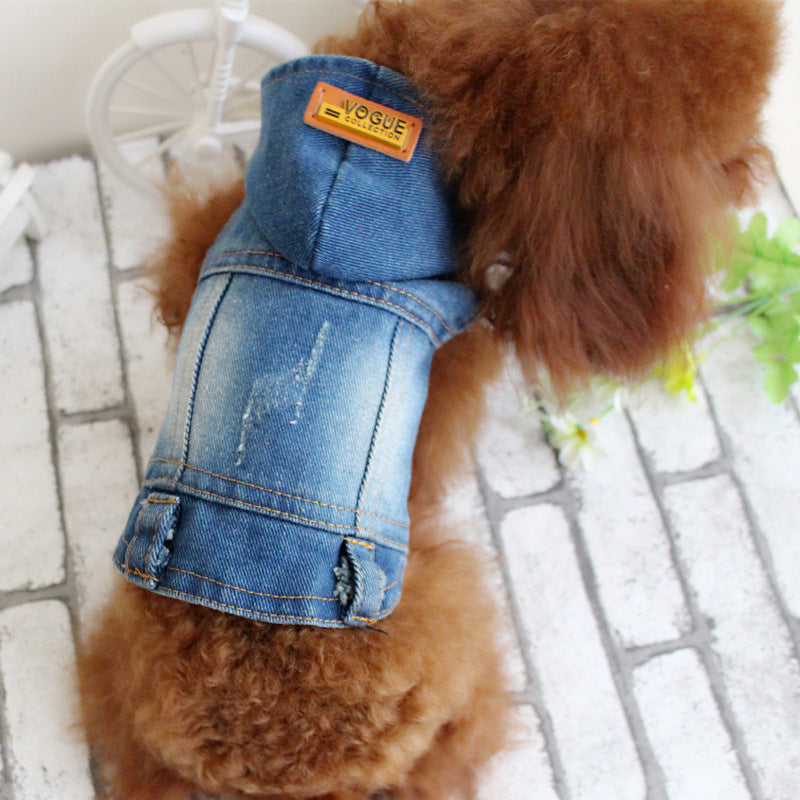 Hooded Cowboy Outfit for Summer Bichon