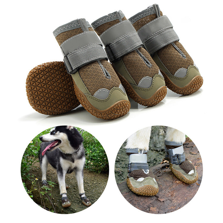 Breathable Dog Shoes for All Seasons - Golden Retriever & German Shepherd