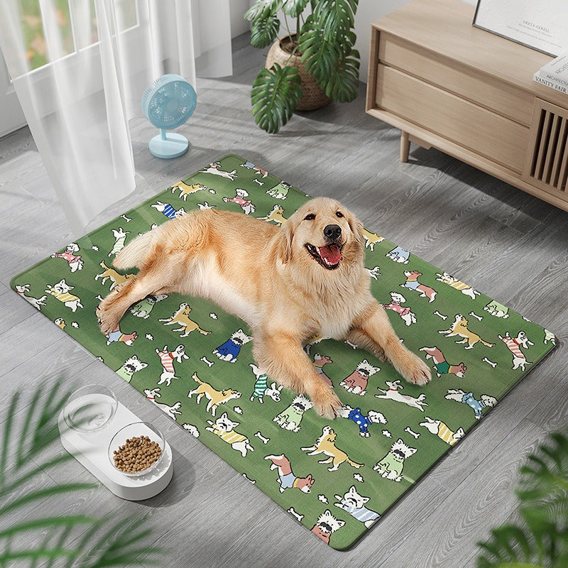 Ice Silk Cooling Dog Bed Mat