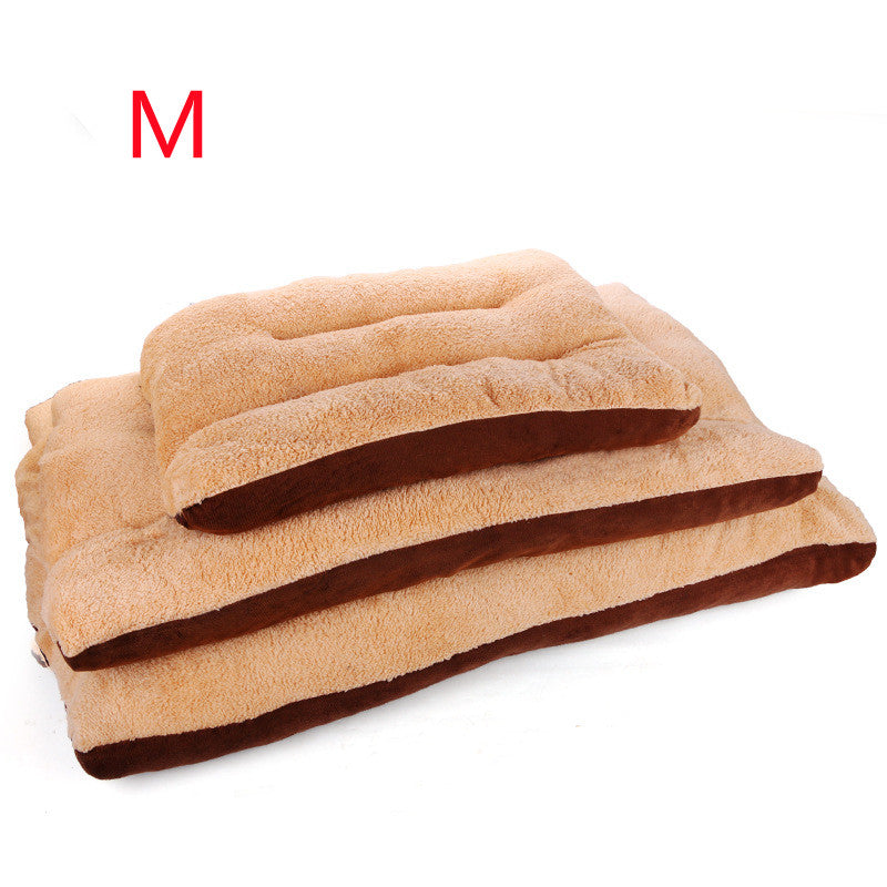 Removable & Washable Square Lamb Velvet Pet Mat