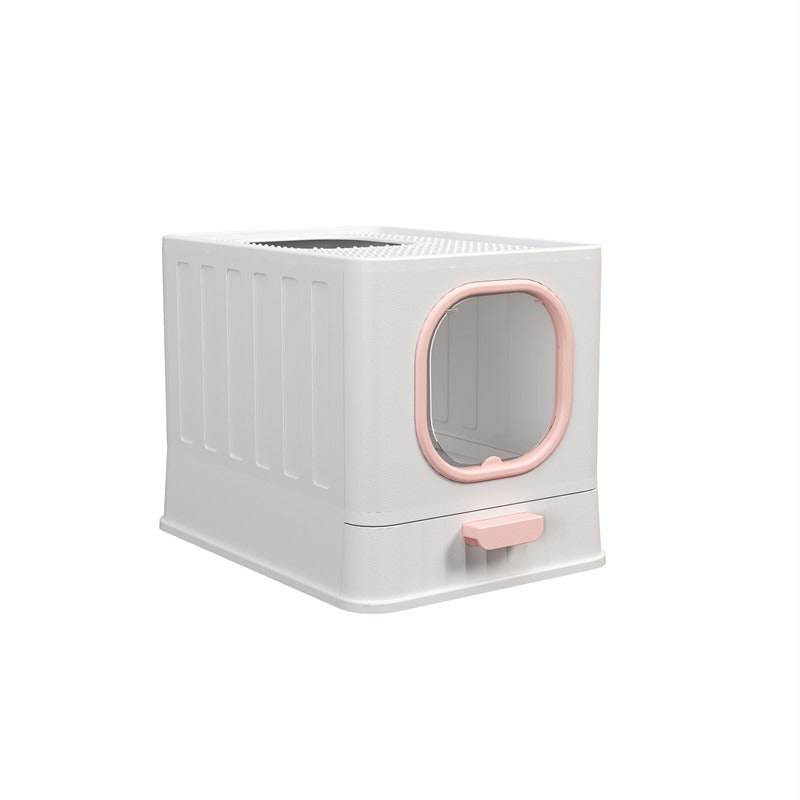 Large Enclosed Folding Cat Litter Box