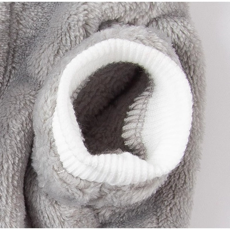 Warm Cartoon Dog Fleece Coat