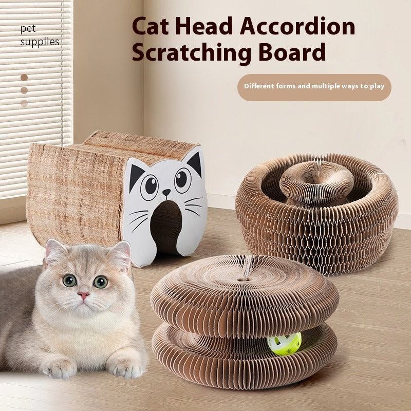 Cat Corrugated Cardboard Scratcher Board