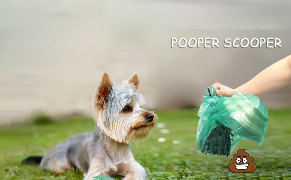 Portable Dog Pooper Scooper with Waste Bag Holder