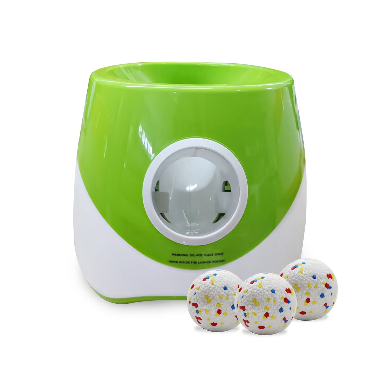 Interactive Dog Tennis Ball Launcher with 3 Balls