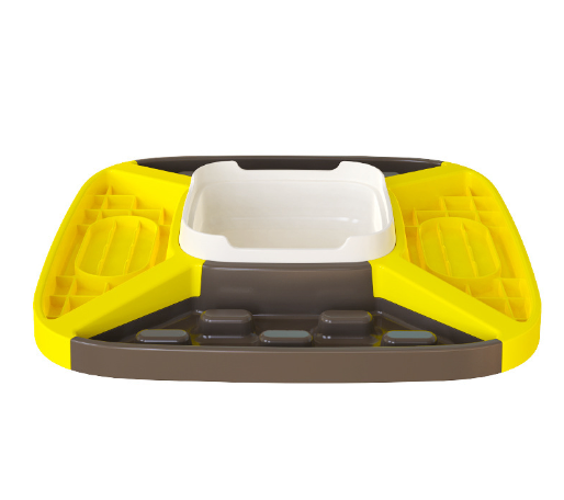 Dog Slow Feeder and Drinking Basin Set