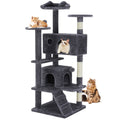 Large Multi-Level Cat Tree Tower with Scratching Post - Grey