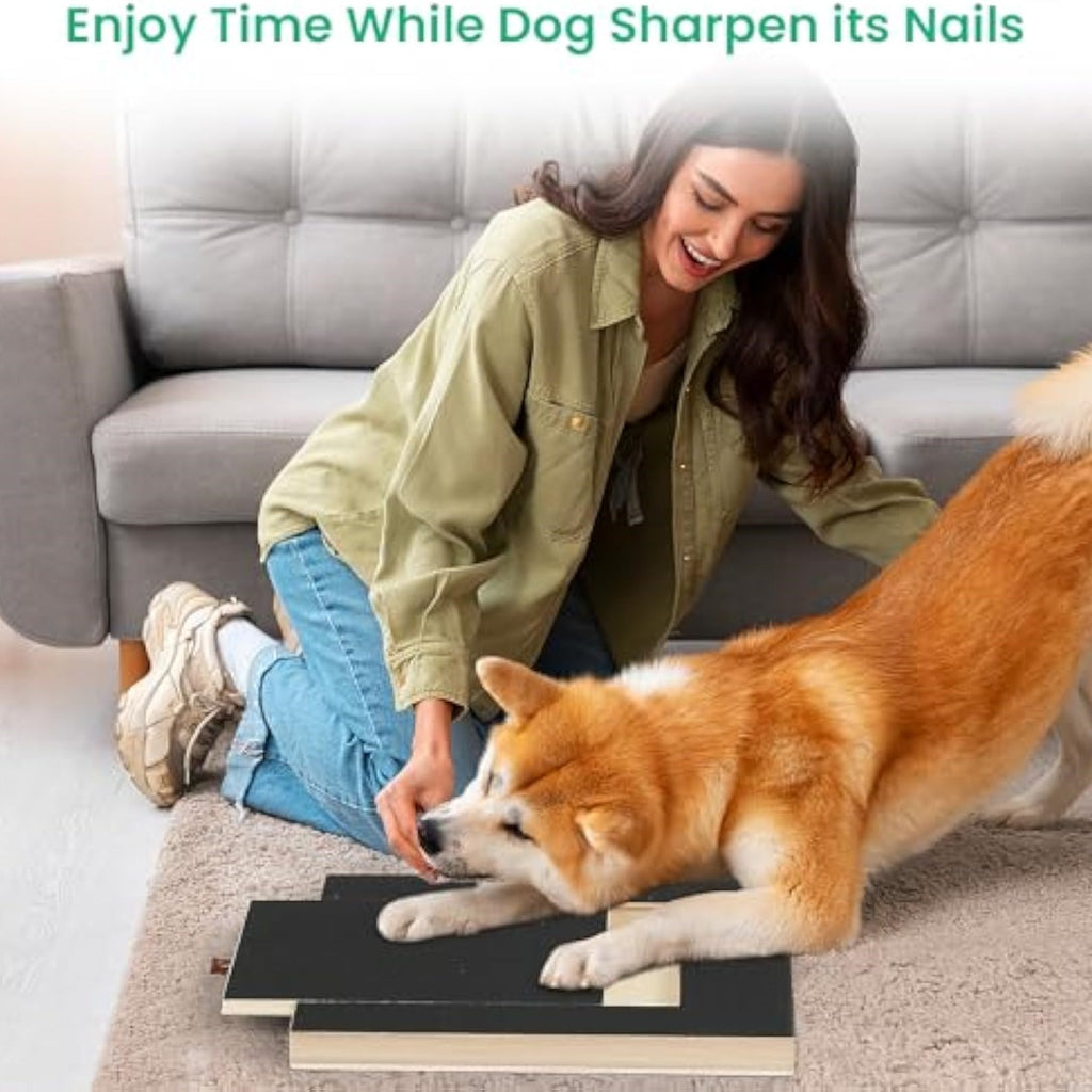 Dog Nail Scratch & Grinder Board with Treat Box