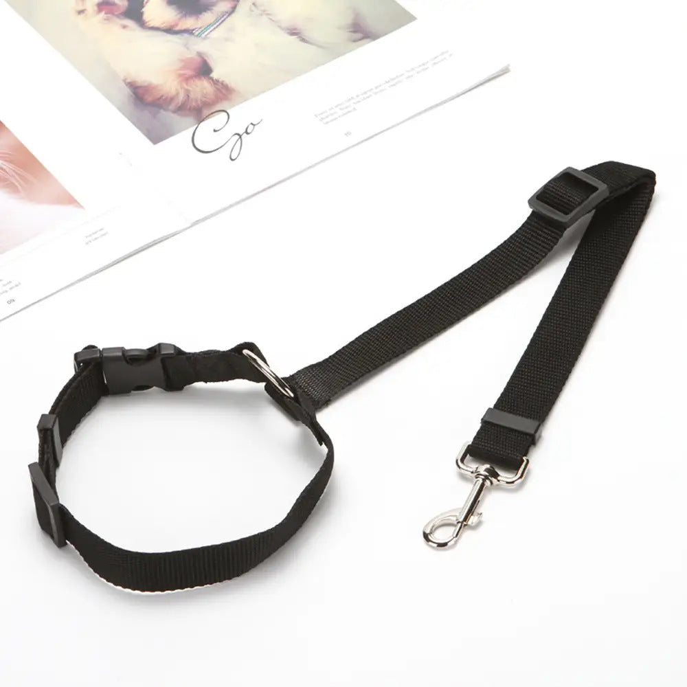 Adjustable 2-in-1 Pet Car Seat Belt & Leash