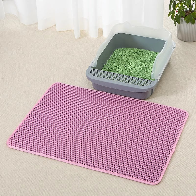 EVA Double-Layer Anti-Splash Cat Litter Mat