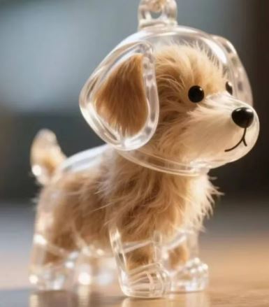 Puppy Fur Keepsake Transparent Storage Box