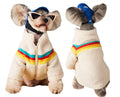 Casual Fashion Lamb Wool Coat with Pet Color Stripes