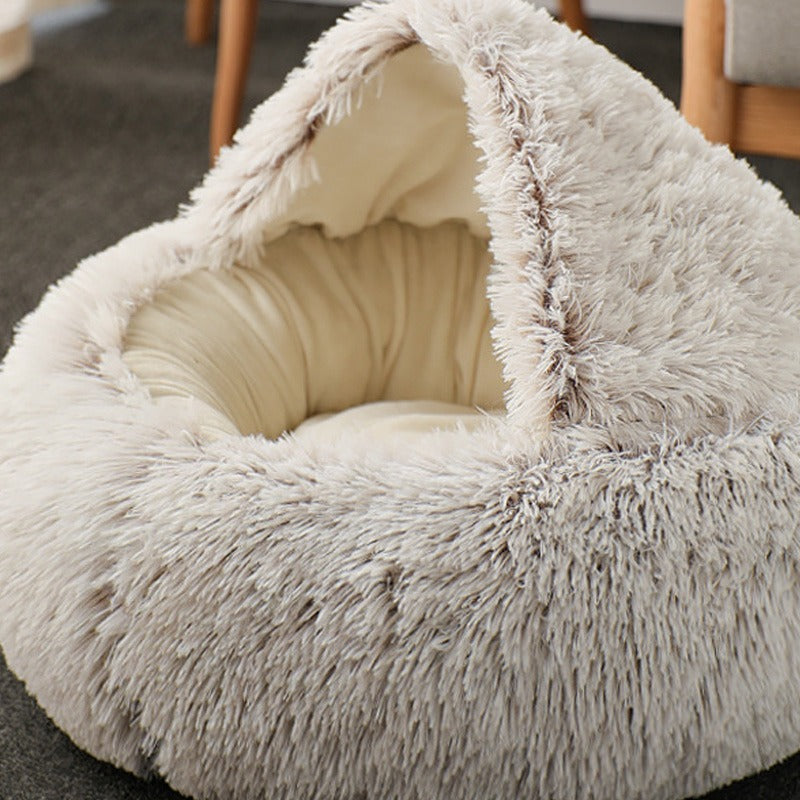 Warm Plush Cat Nest Bed