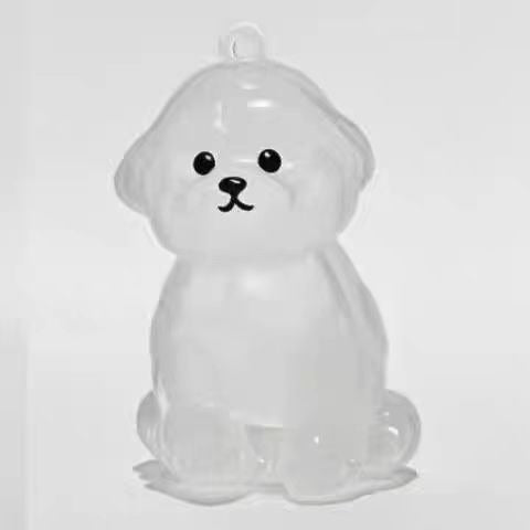 Transparent Puppy Fur Keepsake Box