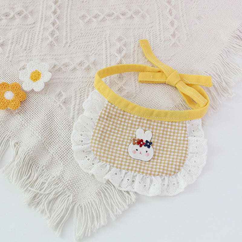 Cute Dog Smiling Bib Towel for Pets