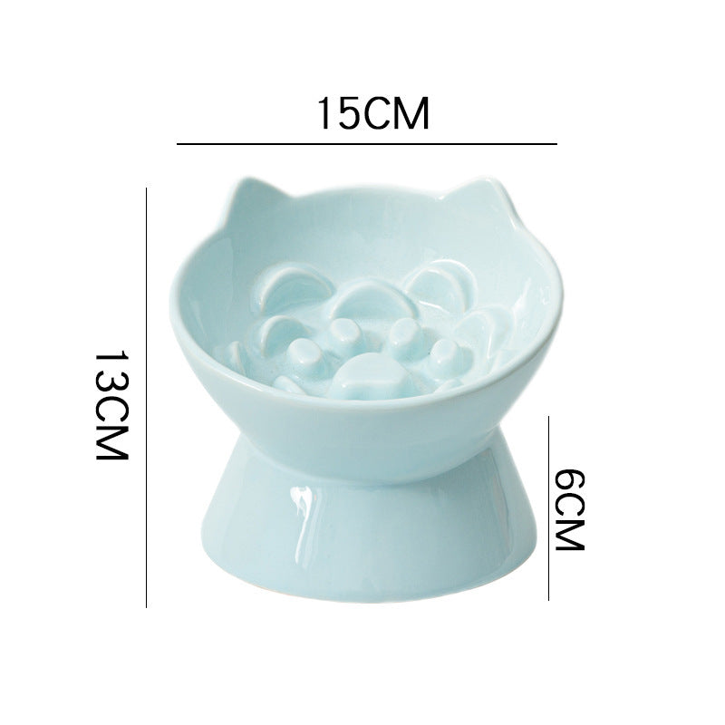 Ceramic Slow Feeder Pet Bowl