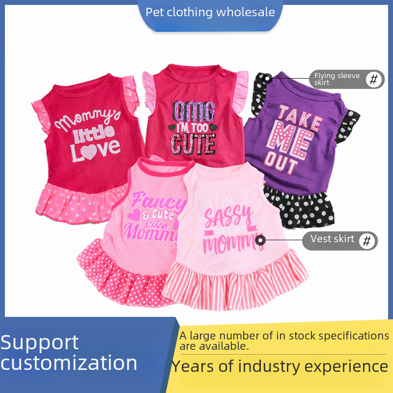 Summer Cotton Dress Set for Cats and Dogs (Small Breeds)