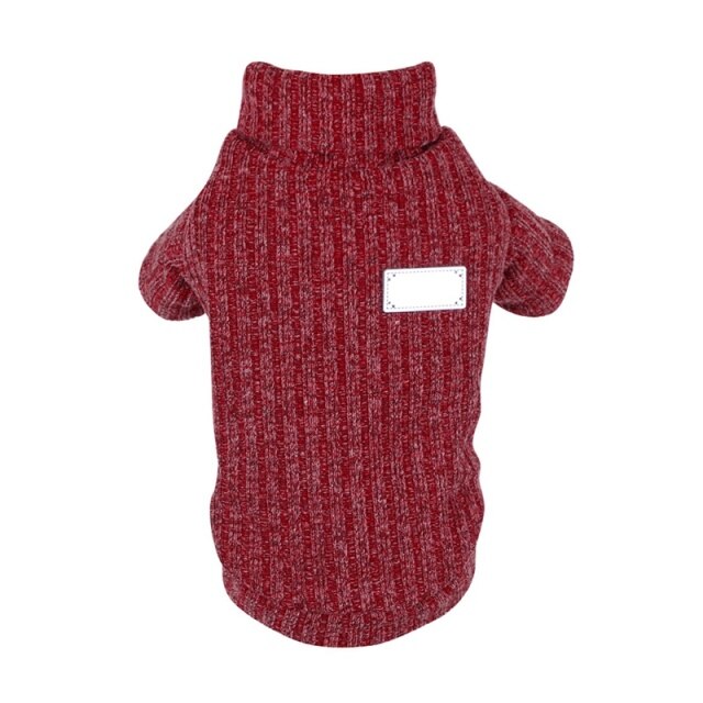 Thickened Turtleneck Sweater for Pets in Autumn/Winter