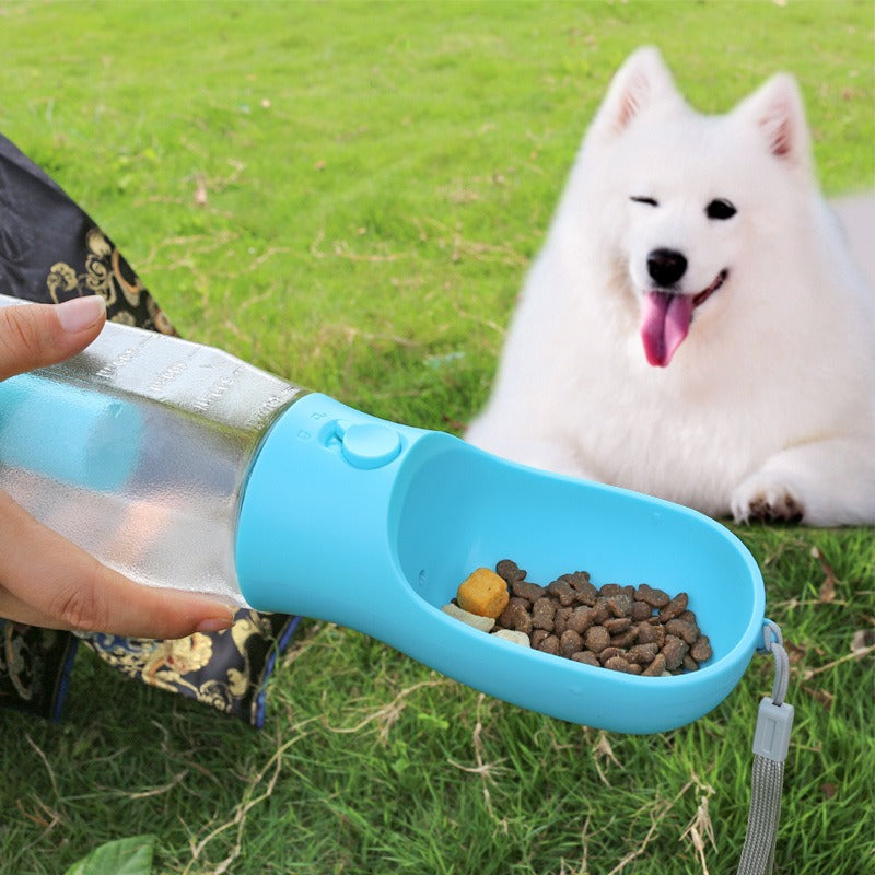 Pet Dog 3-in-1 Portable Water Cup with Garbage Bag Filter