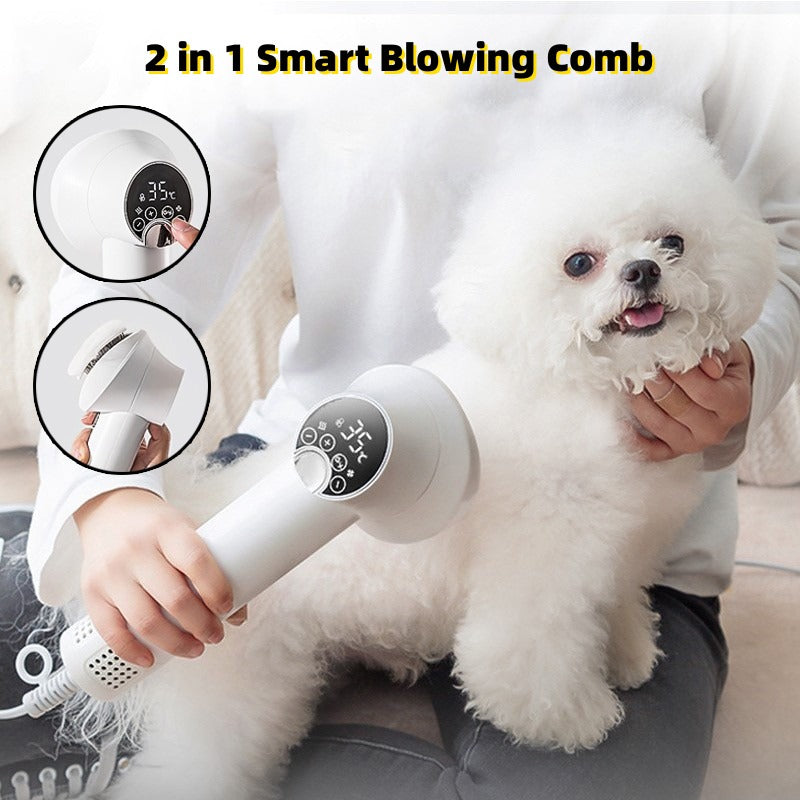Smart Pet Grooming Hair Dryer & Comb