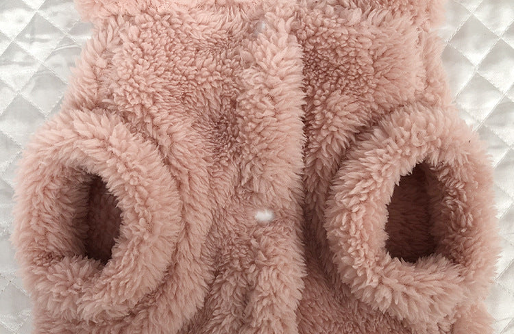 New Bear Ear Hoodie for Teddy Dogs in Solid Color