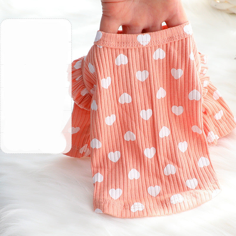 Cute Cotton Bottoming Shirt for Small Dogs & Cats