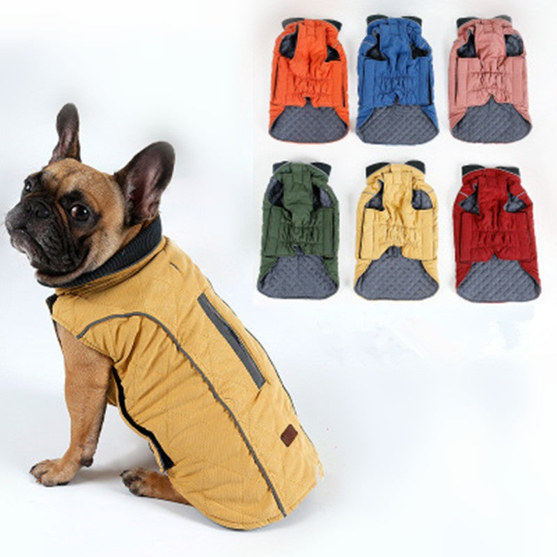 Kawaii Winter Dog Jacket - Thick Retro Pet Clothing