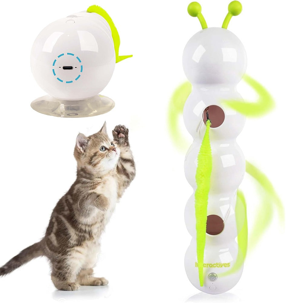 Automatic Motion Activated Cat Toy with Rechargeable Tail