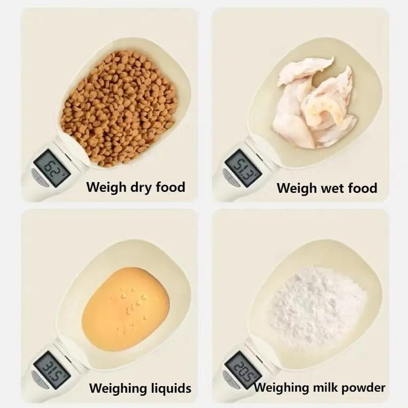 Pet Food Measuring Spoon with LCD Scale